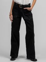 Jeans Recto Tiro Alto Ame Negro