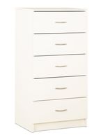 Cómoda 5 Cajones Blanco