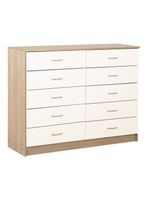 Cómoda 10 Cajones Bicolor