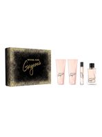 Set Perfume Gorgeous EDP Mujer 100 ml + Body Lotion 100 ml + Shower Gel 100 ml y Travel Spray EDP 10 ml Michael Kors