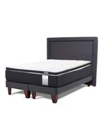 Cama Europea Dúo Pocket  Súper King + Topper + Respaldo