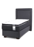 Cama Americana Dúo Pocket 1 Plaza Plus + Topper + Respaldo