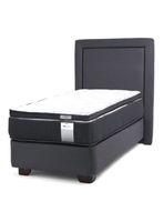 Cama Americana Dúo Pocket 1.5 Plaza Plus Topper + Respaldo