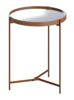 Mesa Lateral Aqua Espejo Redonda 46 cm