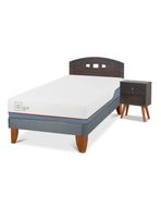 Cama Europea Excellence Plus 1.5 Plazas Set Gales Gris