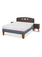 Cama Europea Excellence Plus 2 Plazas + Set Gales Gris