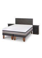 Cama Europea Balance King Set Villarrica Gris
