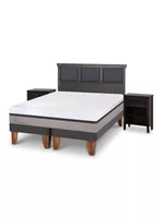 Cama Europea New Balance King + Set Torino Gris
