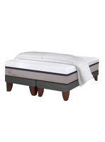 Cama Europea Balance 2 Plazas Base Dividida Plumón