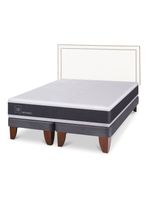 Cama Europea New Ortopedic 2 Plazas Base Dividida Respaldo Danubio