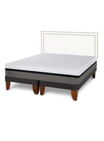 Cama Europea Balance 2 Plazas Base Dividida Respaldo Danubio