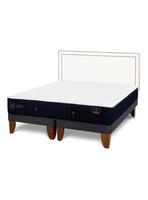Cama Europea Premium 2 Plazas Base Dividida Respaldo Danubio