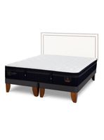 Cama Europea Super Premium 2 Plazas Base Dividida Respaldo Danubio