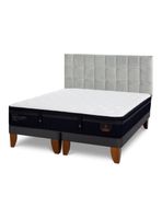 Cama Europea Super Premium King Respaldo Sile
