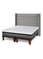 Cama Europea Balance King Respaldo Sesia