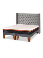 Cama Europea Bee Comfort King Respaldo Sesia