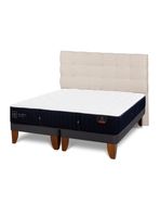 Cama Europea Premium 2 Plazas Base Dividida Respaldo Ebro