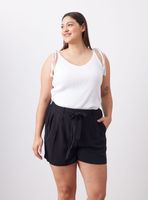 Short Fluido Cintura Elasticada