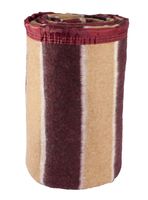 Frazada Listada 2 Plazas Burdeo