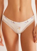 Calzón Microfibra Encaje Pájaros