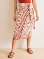 Falda Pareo Midi Estampado Étnico