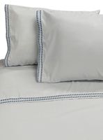 Sábanas 2 Plazas Bordada Celeste