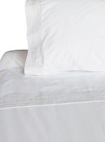 Sábanas 1.5 Plazas 180 Hilos Broderie Blanco