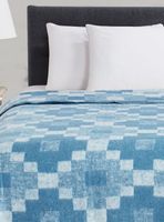 Frazada Jacquard Celeste 1.5 Plazas