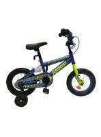 Bicicleta Infantil 12"" con Ruedas Laterales Roja Azul