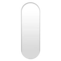 Espejo Pie Ovalado Plateado 40x130 cm