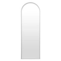 Espejo Pie Ovalado Plateado 45x170 cm