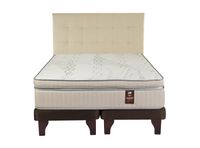 Cama Europea Máximo Cobre Súper King + Respaldo Design Crudo