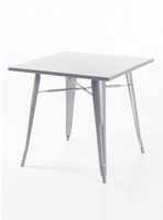 Mesa Funcional Tolix Blanca Mate 80x80 cm