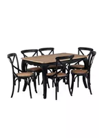 Juego Comedor Vittoria 6 Sillas Negro