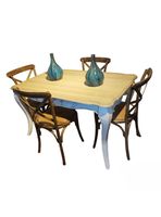 Comedor Vittoria Blanco + 4 Sillas Albayalde