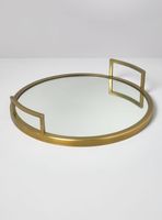 Bandeja Redonda Dorada 35 cm