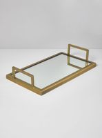 Bandeja Rectangular Dorado 20x35 cm