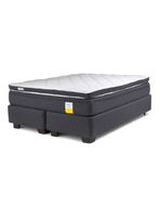 Cama Americana Eurotop 2 Plazas Base Dividida + Topper