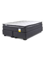 Cama Americana Eurotop 2 Plazas Plus Base Dividida + Topper