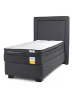 Cama Americana 1.5 Plazas + Topper + Respaldo
