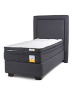 Cama Americana 1.5 Plazas Plus + Topper + Respaldo