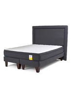 Cama Europea 2 Plazas Base Dividida Plus + Respaldo