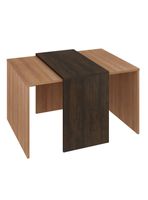 Mesa de Centro Cruzada Bicolor