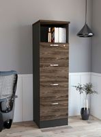 Archivador 4 Cajones Alto + 1 Repisa Home Office