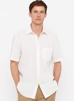 Camisa MC Lino Algodón Liso