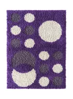 Alfombra Infantil Shaggy Circles 120x170 cm