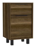 Velador Kaia Z-41 1 Cajón 1 Puerta Caramelo-Wengue