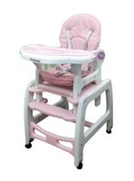 Silla de Comer Supper Rosada Kidscool