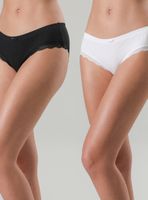 Pack 2 Pantaleta Bonded con Mini Blonda en Bordes