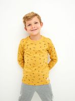 Polera Cuello Rib Full Estampada